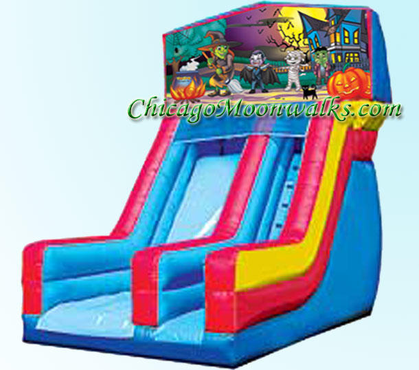 Happy Haunting Inflatable Slide Rental Chicago